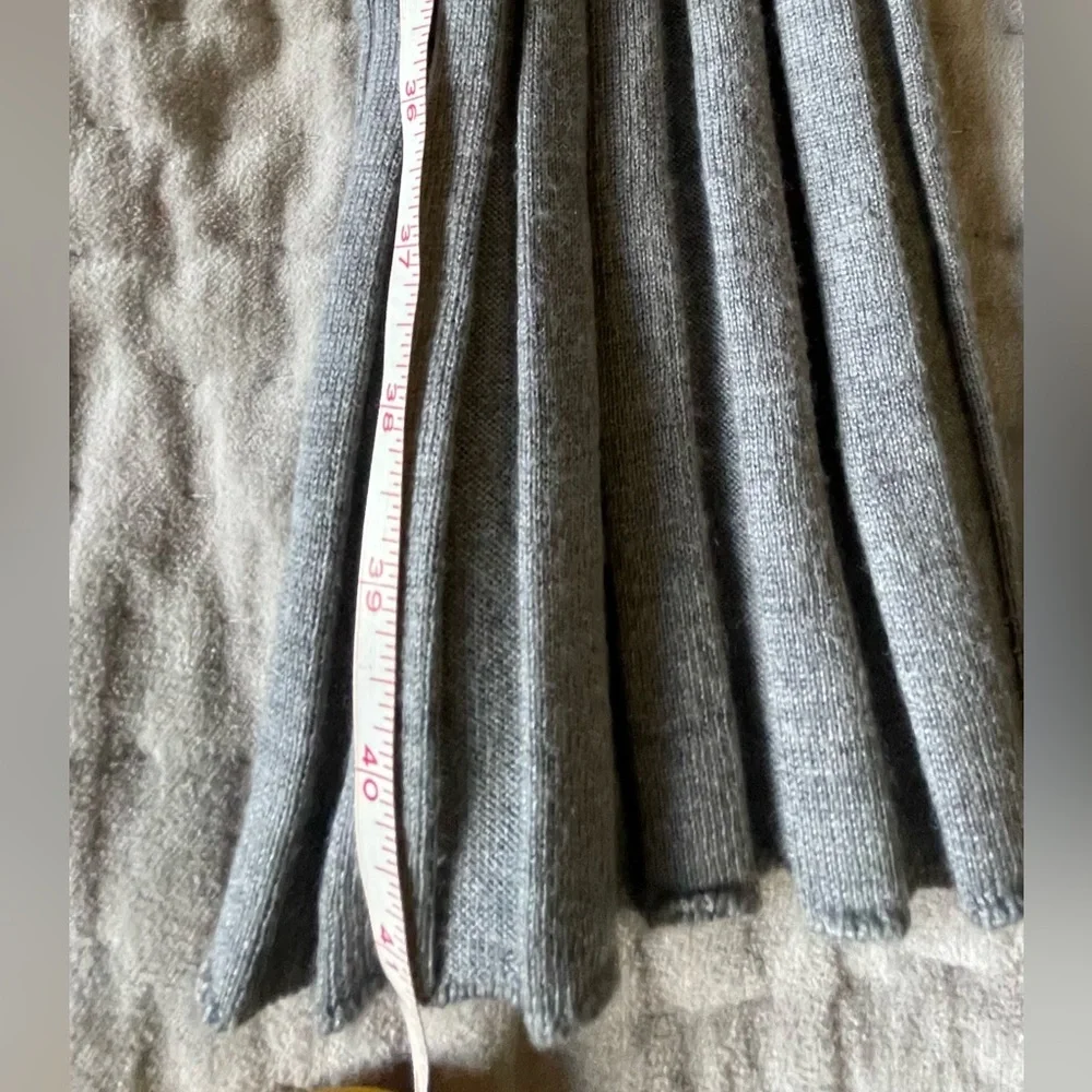 BASERANGE Adler Pants Wide Rib Merino Wool in Billow Grey Fine Knit So Comfy M - Picture 14 of 16